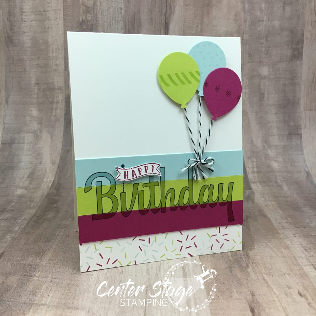 SU Birthday Wishes for You - Center Stage Stamping