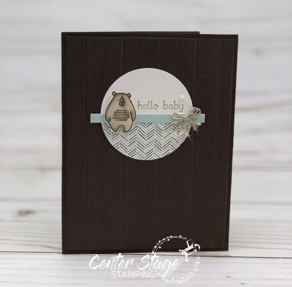 Hello baby bear - Center Stage Stamping
