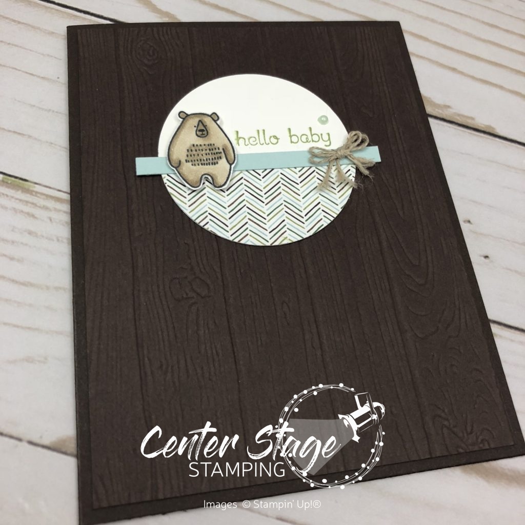 Hello baby bear - Center Stage Stamping