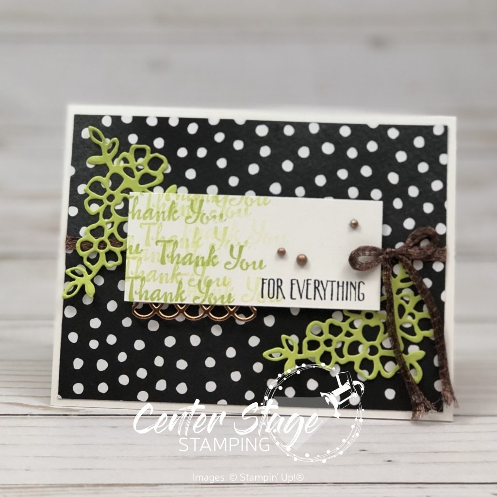Petal Palette Thank you - Center Stage Stamping