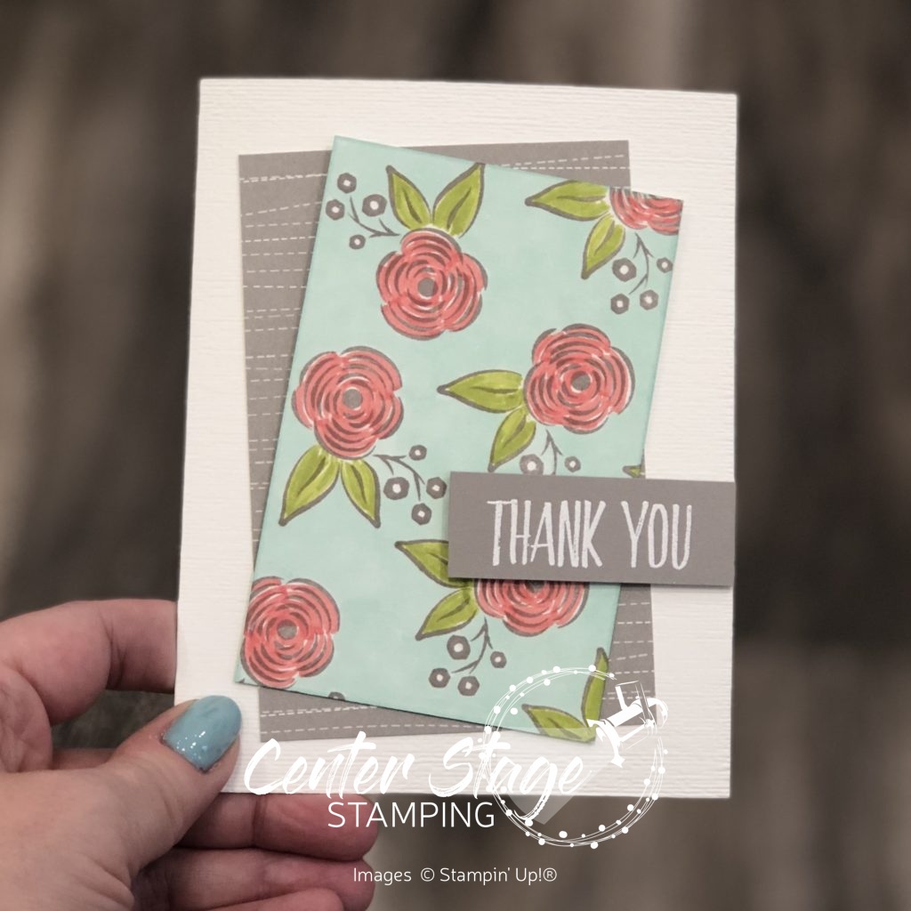 Thank you blooms - Center Stage Stamping