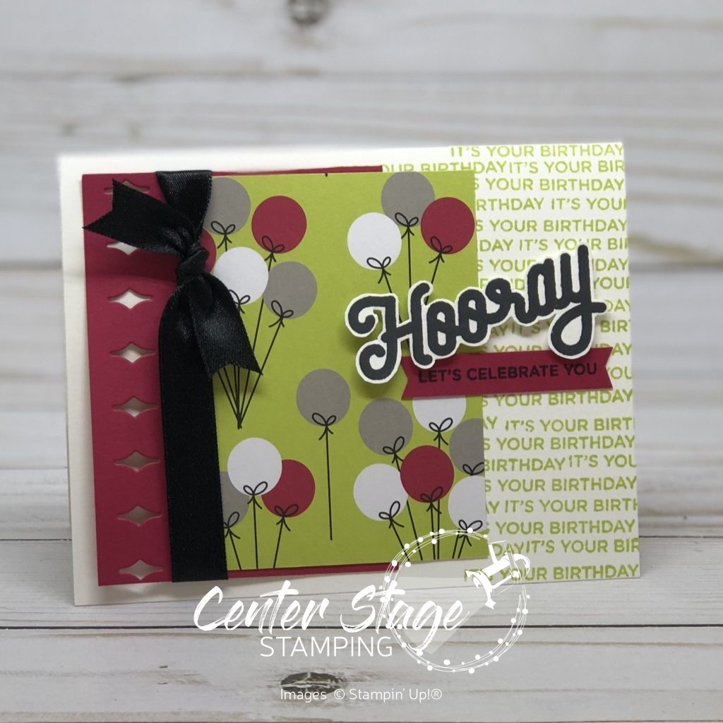 Hooray, let's celebrate you - Center Stage Stamping