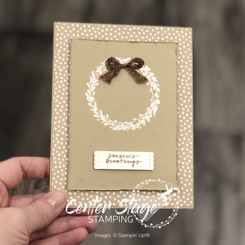 Wishing You Well wreath - Center Stage Stamping