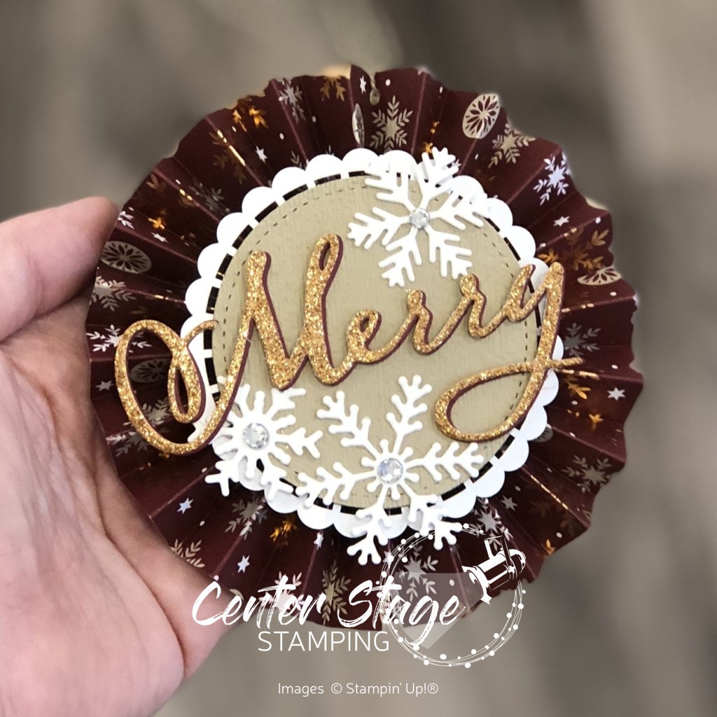 Merry Christmas to All: Merry ornament - Center Stage Stamping