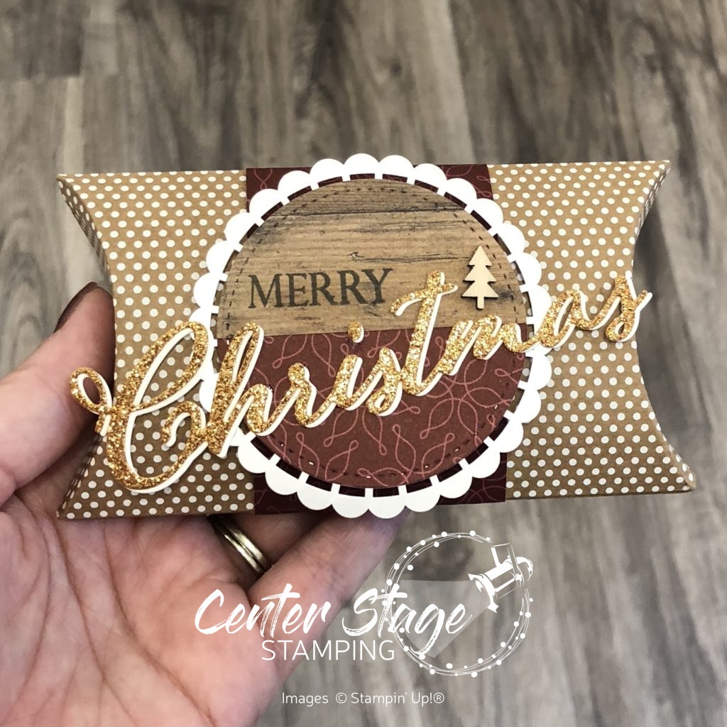 Merry Christmas to All: pillow box - Center Stage Stamping