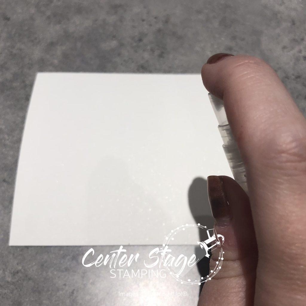 Bubble wrap background: spritz paper - Center Stage Stamping