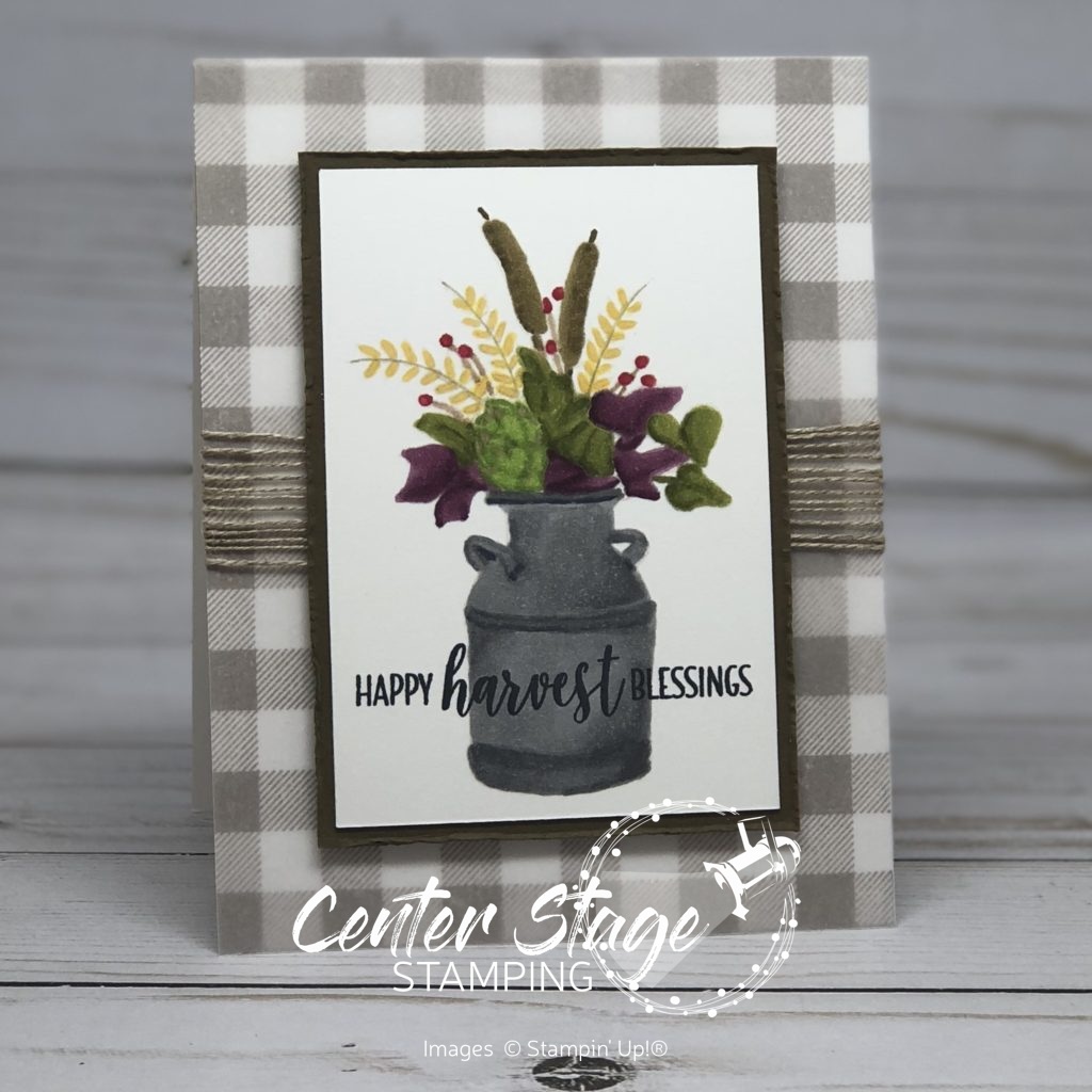 Country Home: no line with blends - Center Stage Stamping