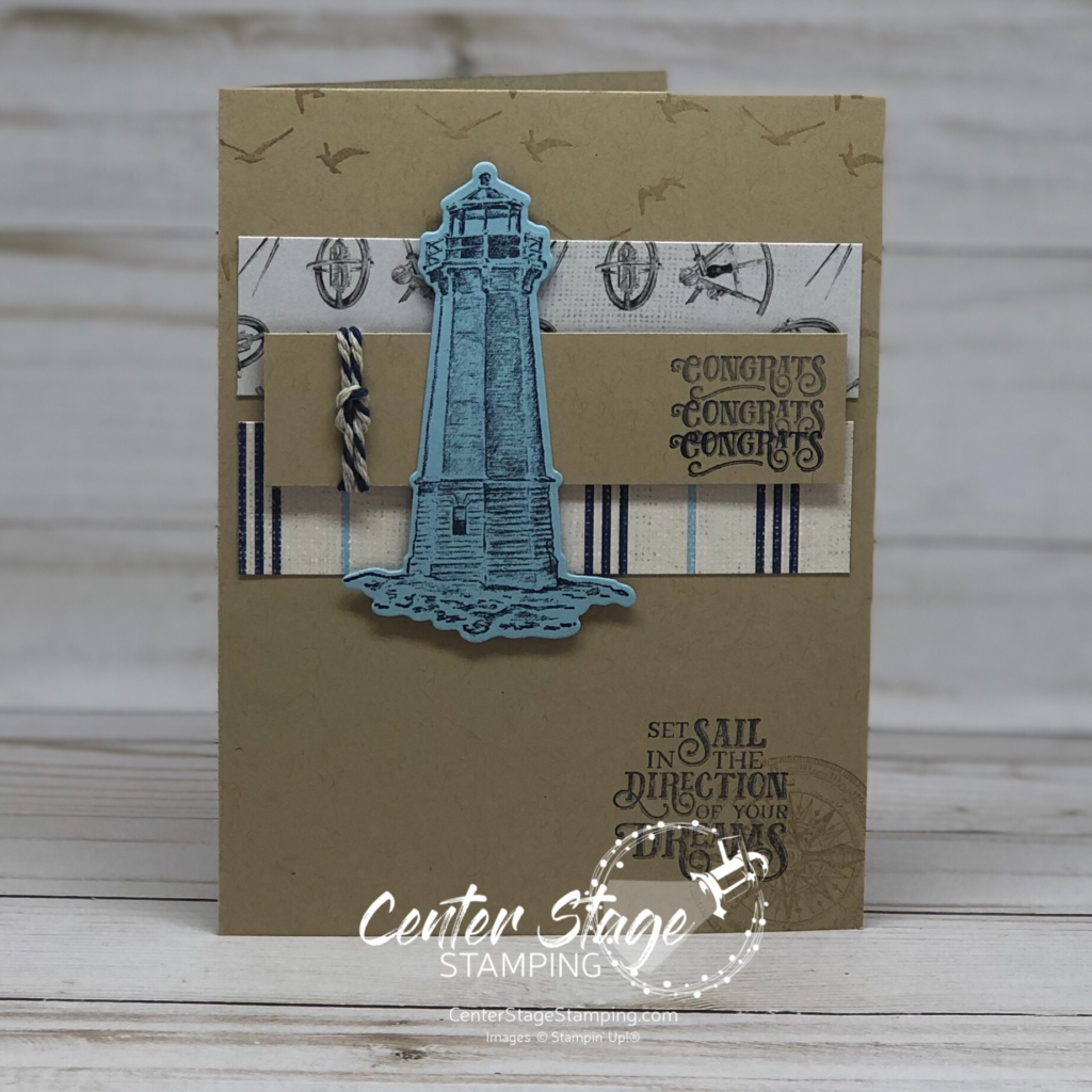 Sailing Home: Congrats - Center Stage Stamping